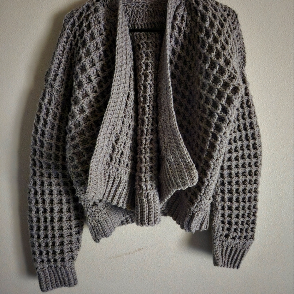 Taupe Handmade Shrug‎ Cardigan Sweater